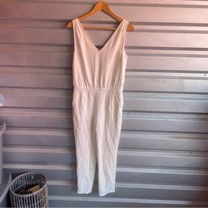 R Label bone jumpsuit